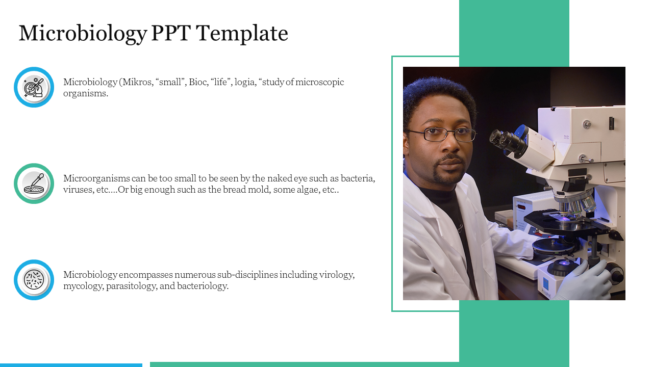 Effective Microbiology PPT Template Slide Presentation